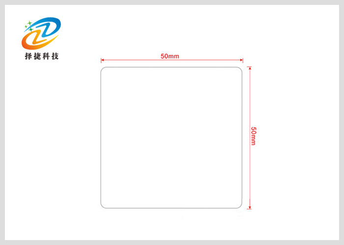 高頻不干膠標簽 I-code X 50*50mm剖析展示圖一