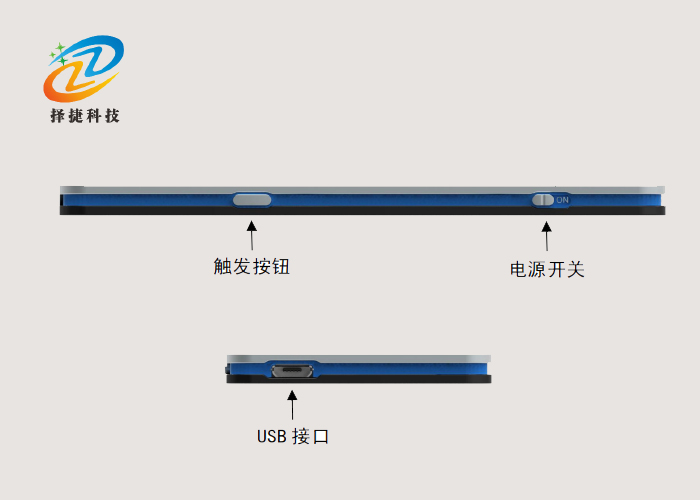 便攜式UHF超高頻電子標簽讀寫器ZJ405剖析展示圖一
