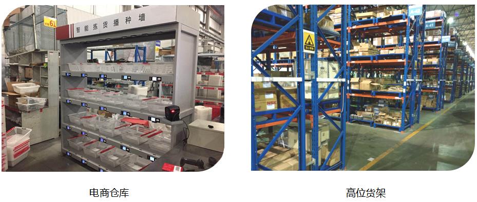 電子標(biāo)簽揀貨系統(tǒng)機(jī)械制造高位貨架行業(yè)應(yīng)用圖
